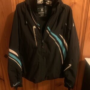 Men's Black and Blue Jacket